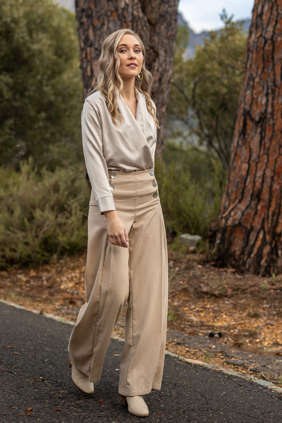 Soft Drape Blouse ~ Silver - Image 2