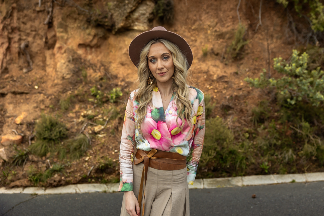 Soft Drape Blouse ~ Spring Bloom - Image 3