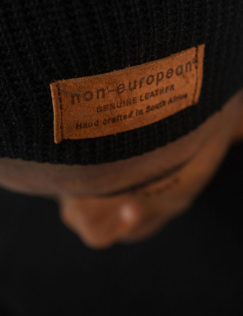 High Top Beanie Rayon Blend ~ Black Knit - Image 2