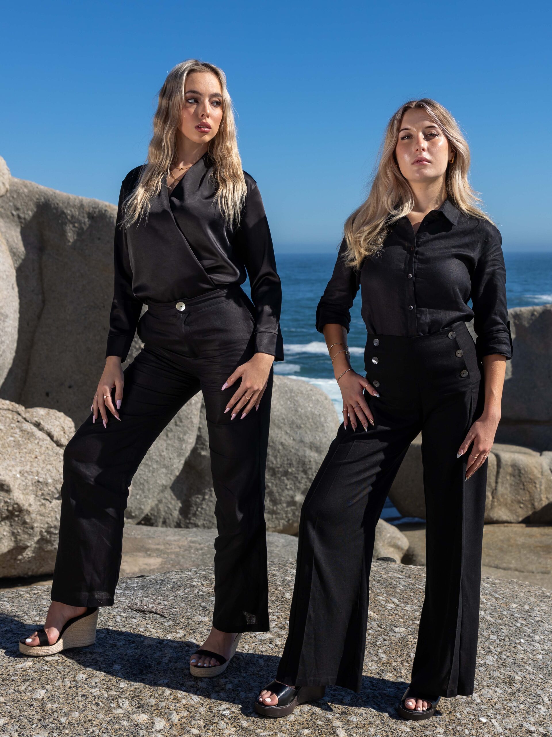Soft Drape Blouse ~ Black - Image 7